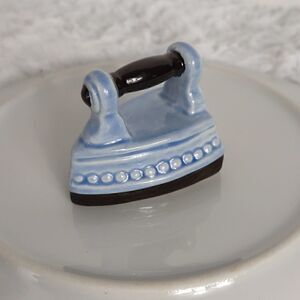 Vtg. Goebel Porcelain Miniature Iron
